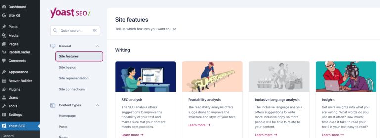 A screen shot of a wordpress page with a picture of a person.